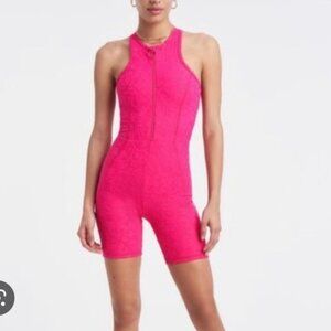 Twenty Montreal Bougainvillia 3D Romper Hot Pink Barbie Activewear